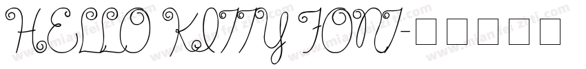 HELLO KITTY FONT字体转换